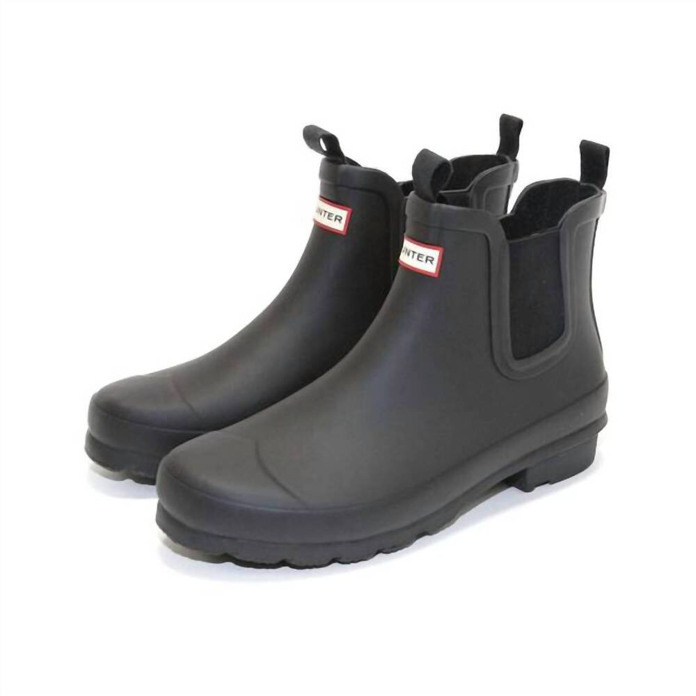 NEW HUNTER women's original chelsea boots in black